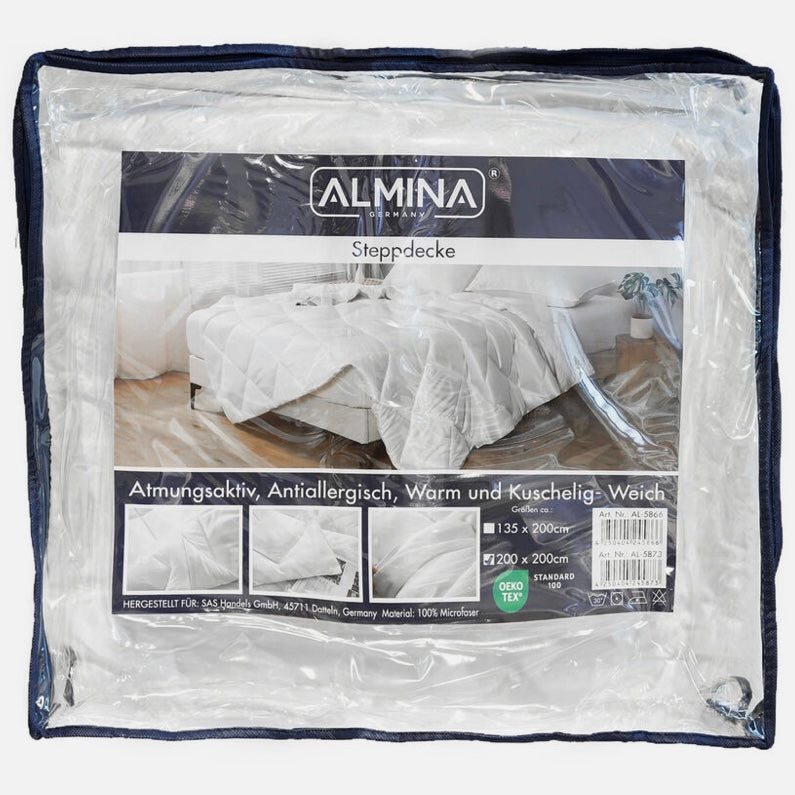 Helårsdyne Mikrofiber 135x200 cm Hvid- Almina
