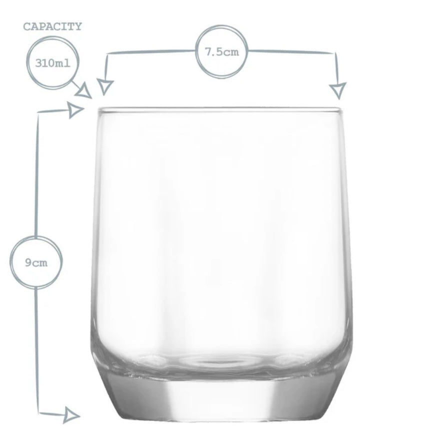 Drikkeglassæt 3 størrelser 18 Dele - Lav Diamond