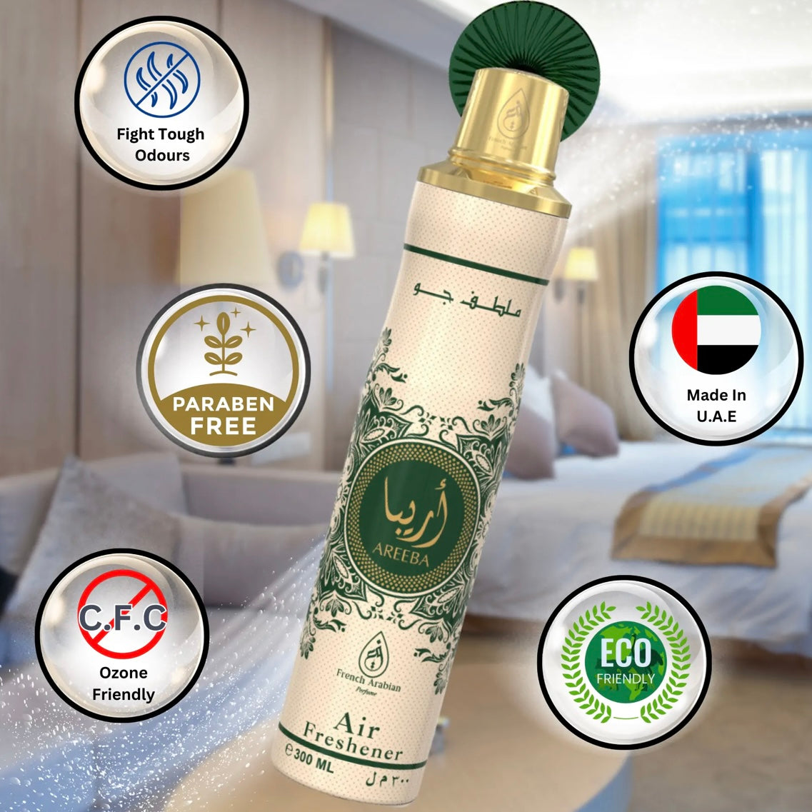 Luftfrisker Areeba 300 ml. - French Arabian Perfumes