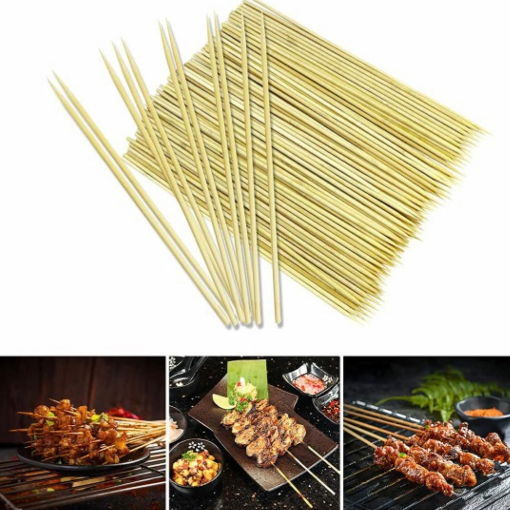 Grillspyd i Træ 40 cm - 48 stk