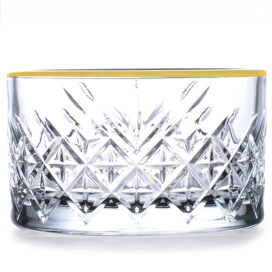 Glasskålesæt 4 stk. m/Guldkant 235 ml. - Pasabahce Timeless Golden Touch