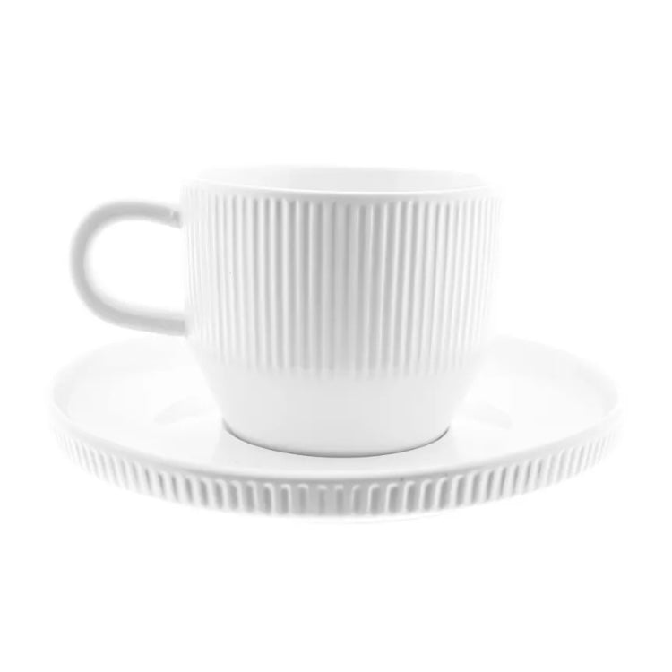 Porcelæn Kaffesæt 12 dele 6 pers. Hvid - Almina Nives Coffee