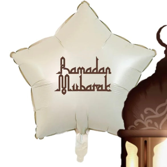 ‘Ramadan Mubarak’ Lanterne og Stjerne Ballonsæt