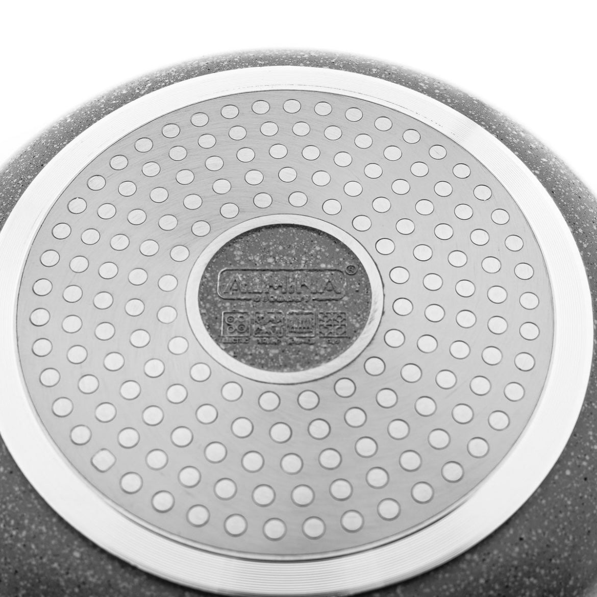 Grå Non-Stick Gryde 36 cm 12,7 L - Almina