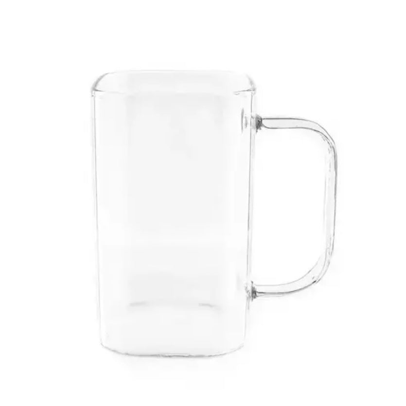 Kvadratisk Glaskrussæt 6 stk. 280 ml. - Almina Aurelia