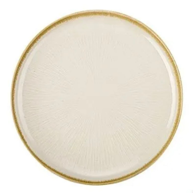 Bricard Pau Hvid/Beige Porcelænssæt 25 dele - 6 personer