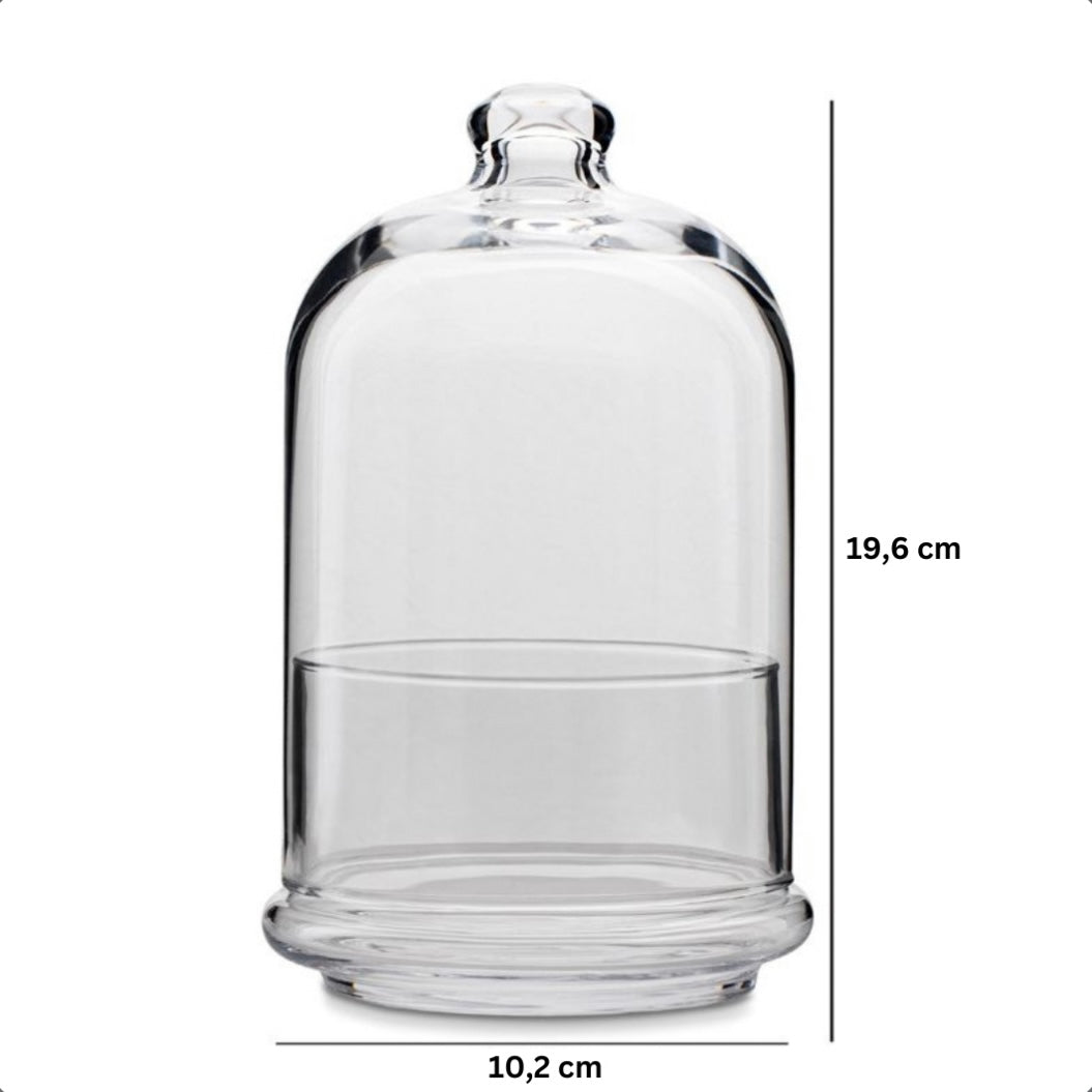 Glasskål m/Klokkeformet Låg 20 cm - Midi Patisserie Pasabahce