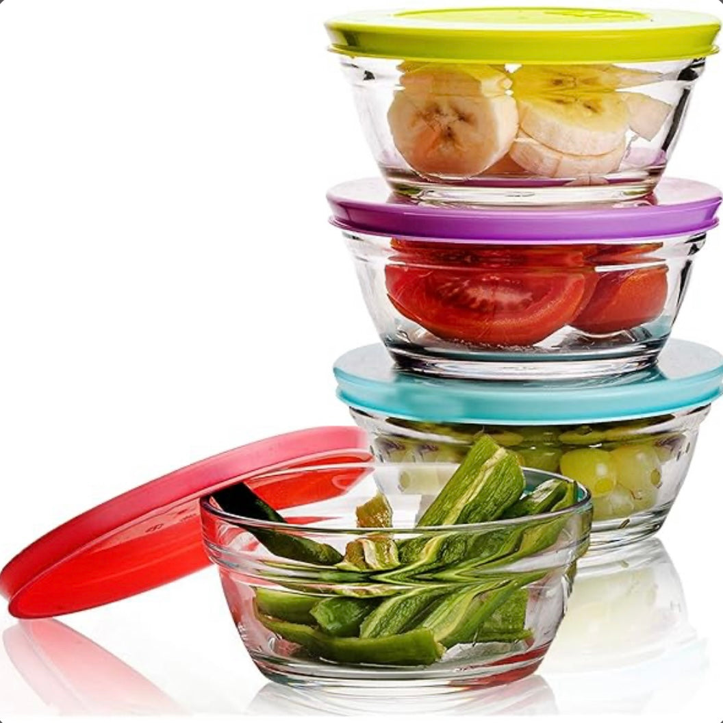 Glasskålesæt m/Låg 8 dele 250 ml. - Weissberg Meister