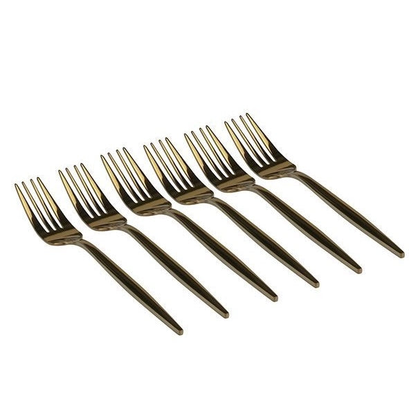 Ferveo Guld Kagegaffelsæt 6 stk.