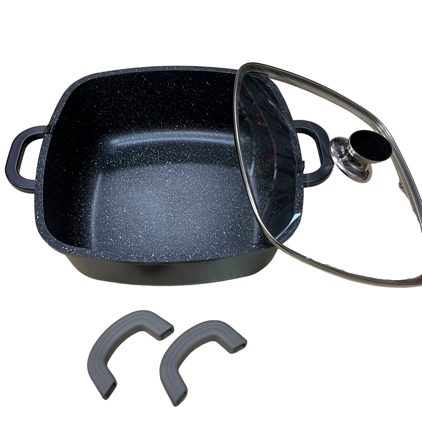 Trendmax Kvadratisk Gryde m/Glaslåg 7 Liter 28 cm