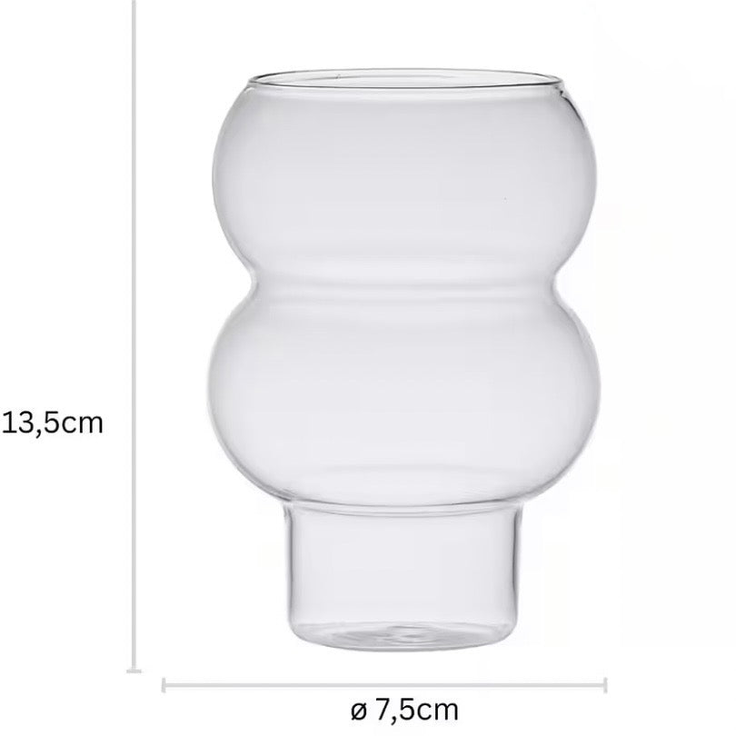 Boble Drikkeglas 550 ml. 2 stk. - Almina Tamara