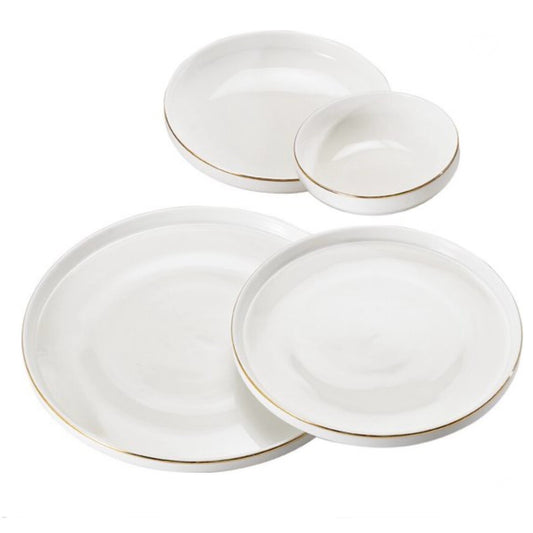 Tallerkensæt 24 Dele 6 Pers. - Schäfer Apollon Gold