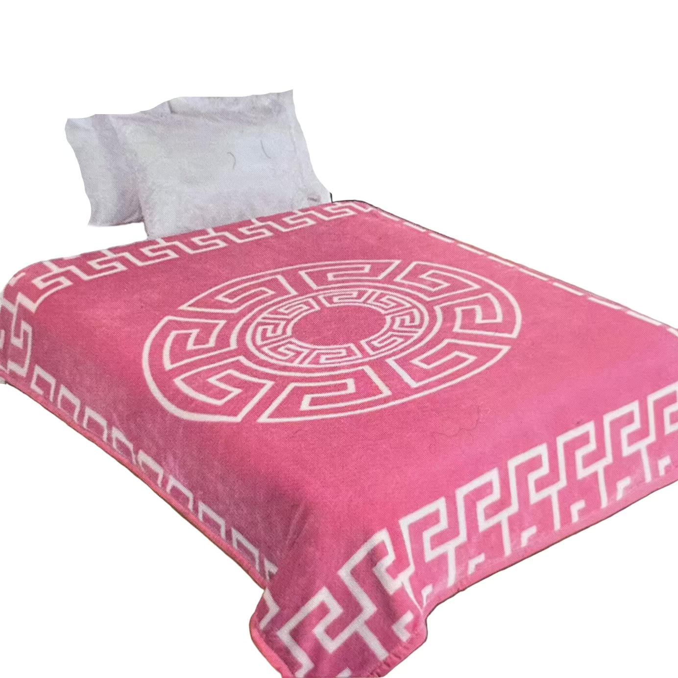 Goldhoffer Mink Sengetæppe Sort/Hvid 160x220 cm