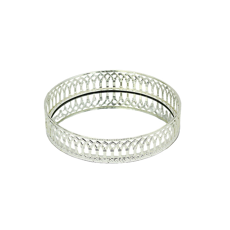 Schäfer Nisa Dekorativ Spejlbakke/Glasfad | Sølv | 25 cm