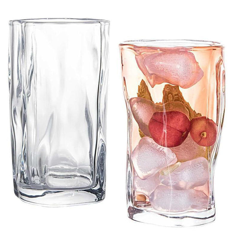 Almina Artic Vidro Grande Drikkeglas 6 stk - 270 ml - Bølget overflade