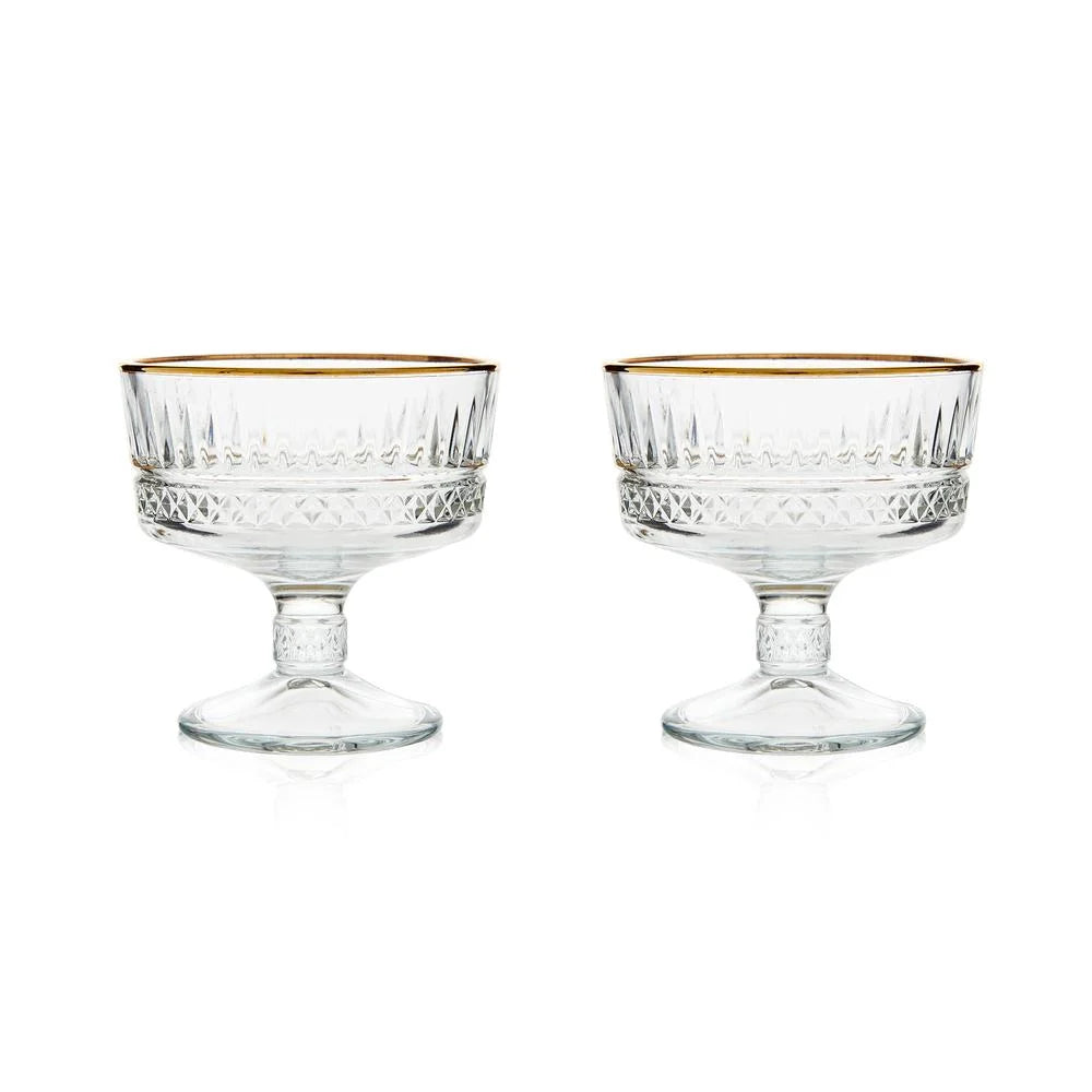 Dessertglas 2 stk - Pasabahce Elysia Golden Touch - Løven Home