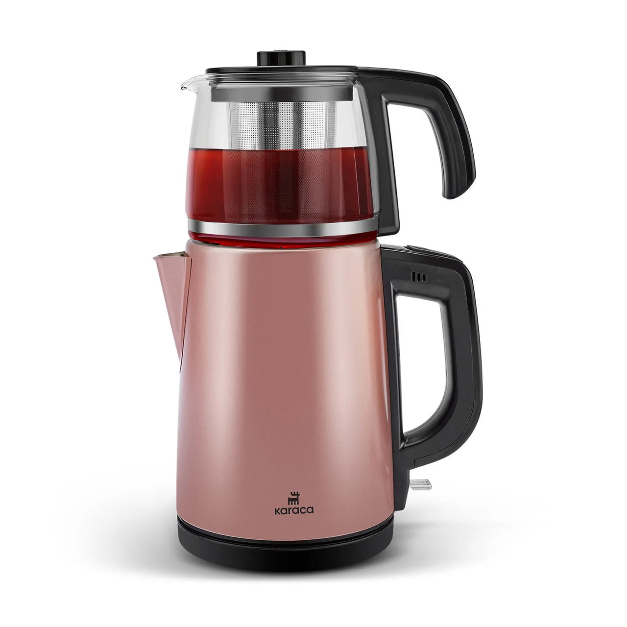 Karaca Elektrisk Temaskine 0,95 L + 1,8 L - Rosegold