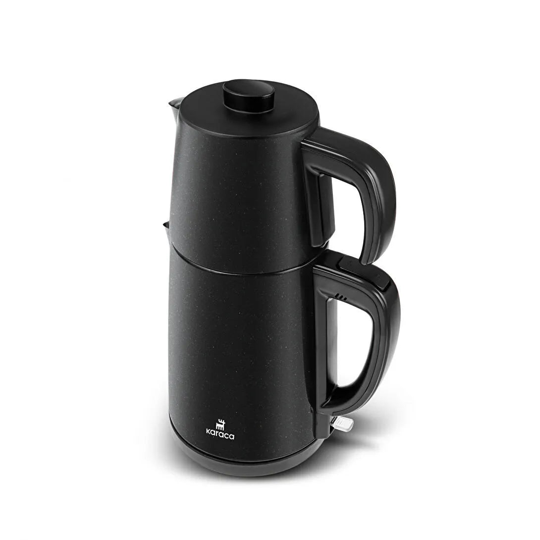 Karaca Gastro Dem 2 i 1 Elkedel & Tekoger, Rustfrit Stål – Inox Shiny Sort