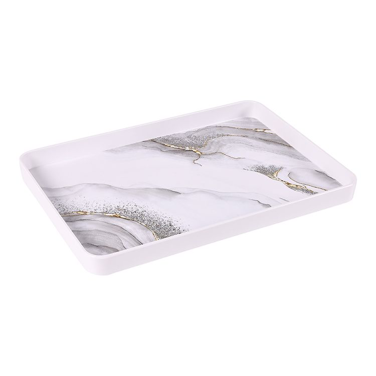 Bricard Melamin Serveringsbakke Marmor Look 27x39 cm