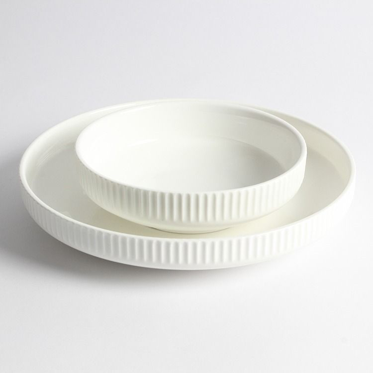 Bricard Dijon Hvid Porcelænssæt 25 dele - 6 personer