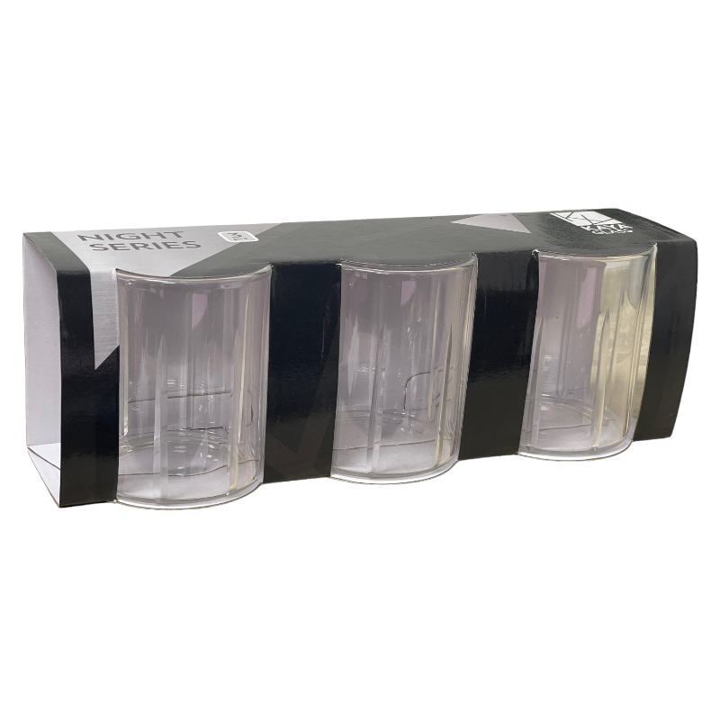 Night Series Drikkeglassæt 3 stk. 250 ml. - KayaGlas