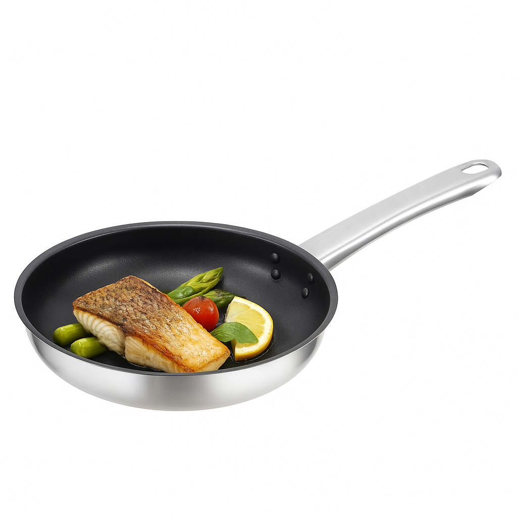 Schäfer Granit Dyb Stegepande Sølv 28 cm - Radiant Silver