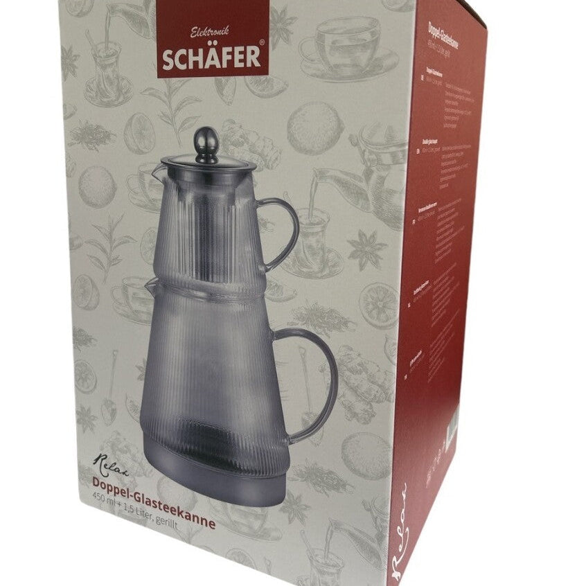 Schäfer Relax Glastekandesæt 450 ml + 1,5 Liter