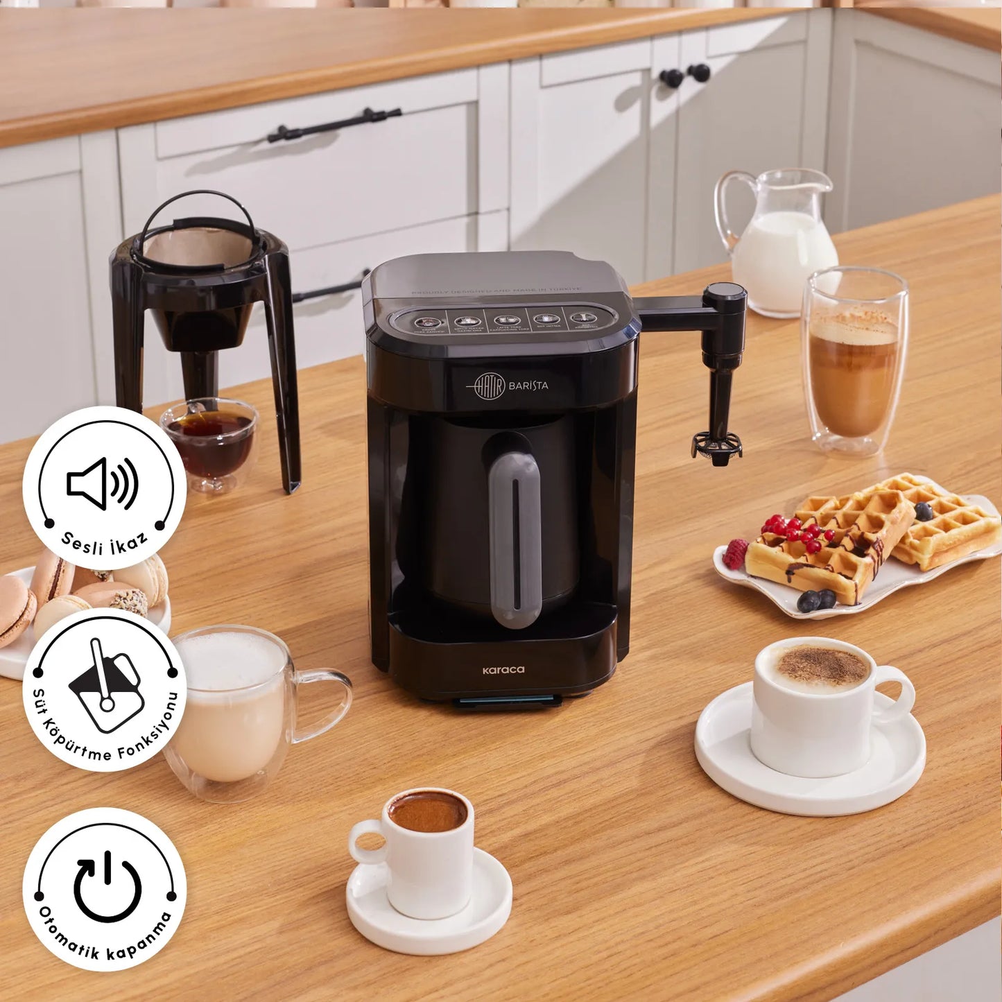 Karaca Tyrkisk Kaffemaskine Hatir Barista Sort