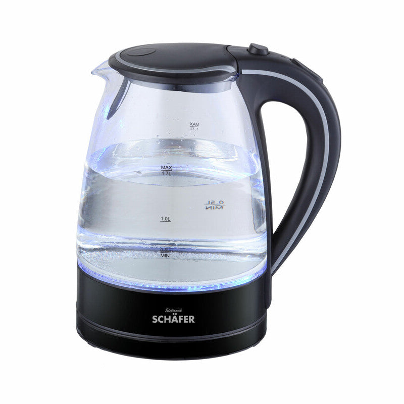 Glaselkedel 1,7 L. 2200 W Sort - Schäfer