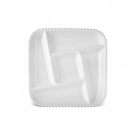 Karaca Carmen Perla Firkantet Serveringstallerken | 5 rum – 27 cm