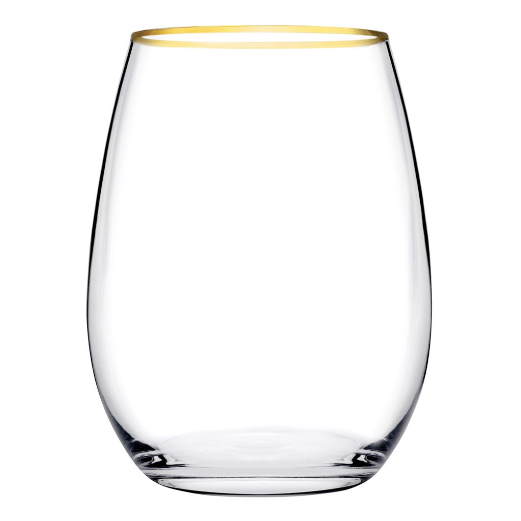 Glas sæt med 6 glas - Amber Sæt fra Pasabahce Golden Touch - - Løven Home