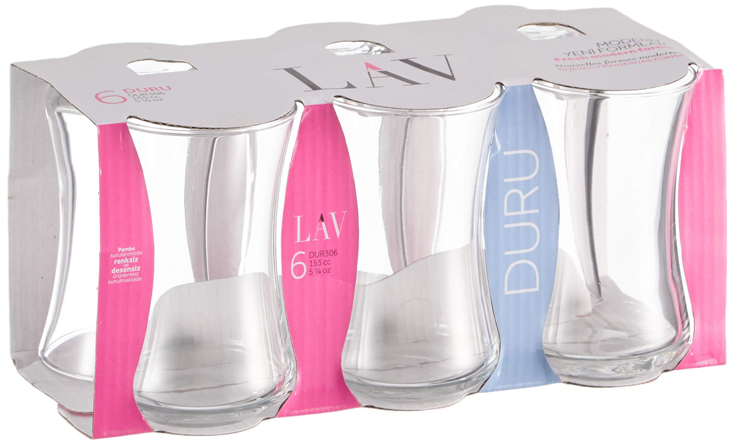 Teglas 6 stk. - Lav Duru - Løven Home