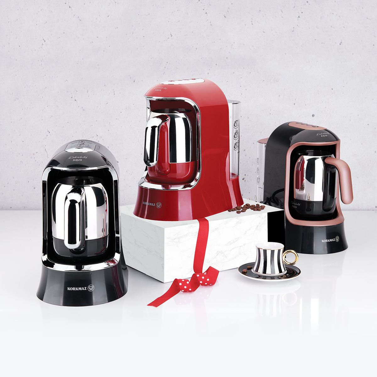 Elektrisk Kaffemaskine - Korkmaz Kahvekolik Aqua - Løven Home