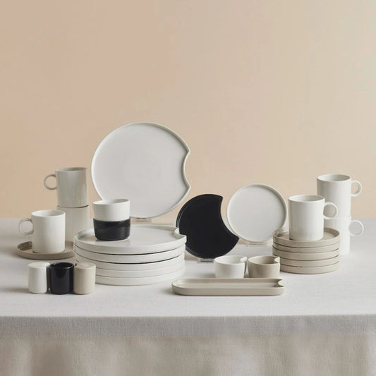 Karaca Red Carpet Collection X Hussein Chalayan – Forever Bone Poly 28-delt Morgenmadssæt til 6 personer