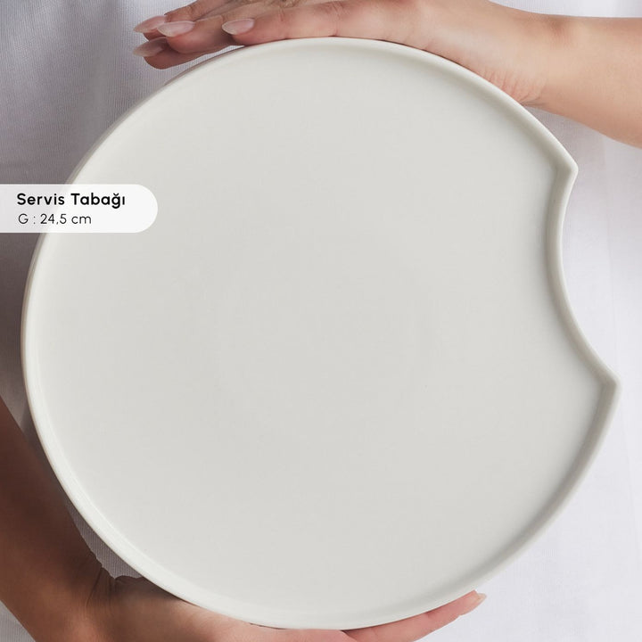 Karaca Red Carpet Collection X Hussein Chalayan – Forever Bone Poly 28-delt Morgenmadssæt til 6 personer