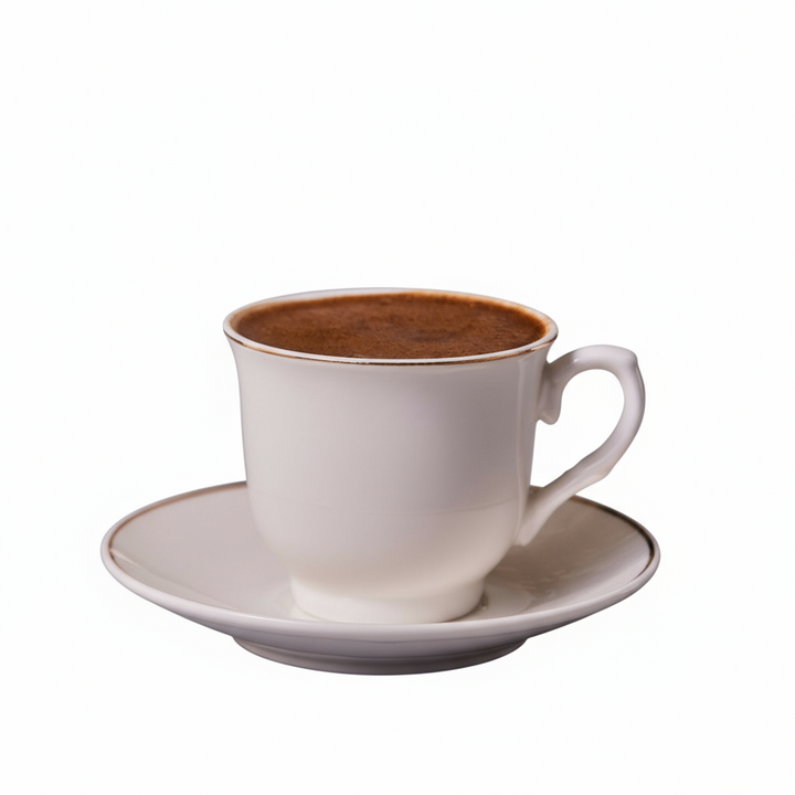 KARACA SERAF ESPRESSO KAFFESÆT 12 DELE, 90 ML, HVID/GULD