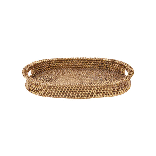 Karaca Home Nova – Dekorativ Bakke med Kurvelook (33,5 x 22,5 cm) Guld