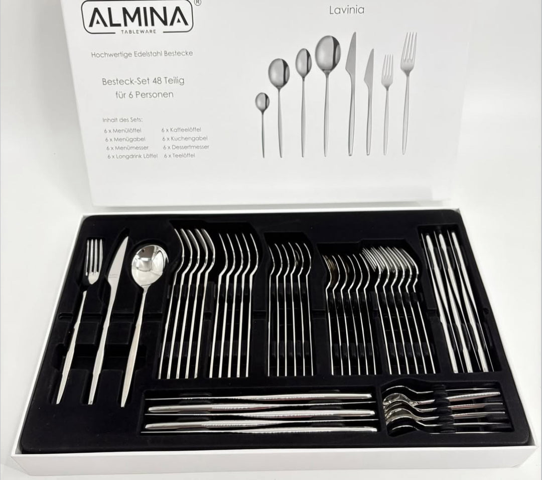 Almina Lavinia Bestiksæt 48 dele - 6 personer