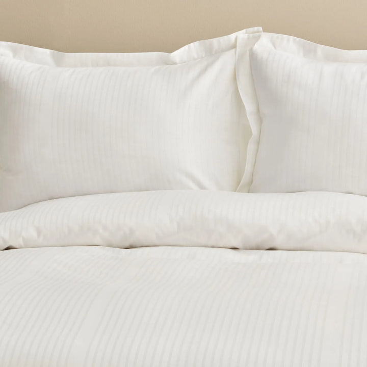 Karaca Home Uniq – Dobbeltseng Sengetøjssæt 200x220 cm | 100% Bomuldssatin | Hvid