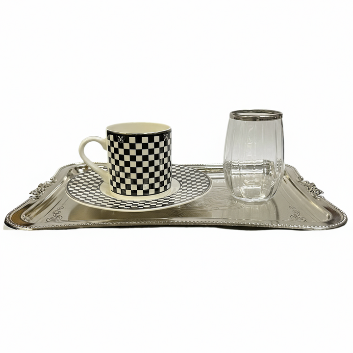 Espresso Kaffesæt 4 dele Sølv - Dalgic Gümüs