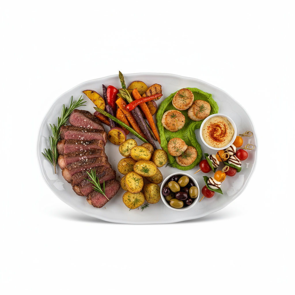 Karaca Bomonti Serveringsfad 31 cm | Hvid Porcelæn