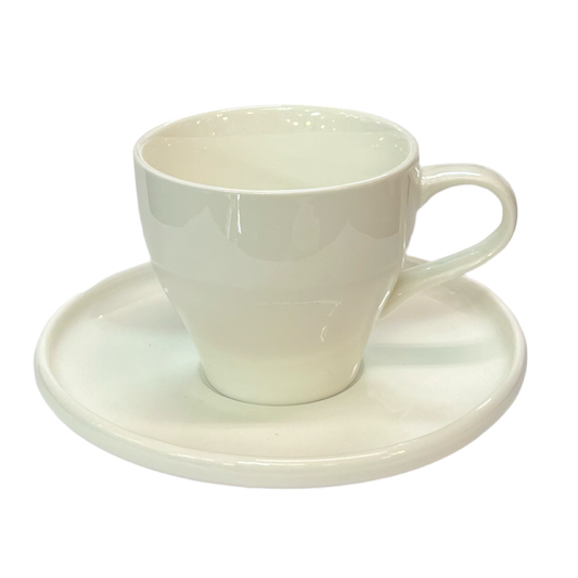 Porcelæn Espressosæt 12 dele 6 pers. 80 ml. Hvid - Almina Respiro Espresso