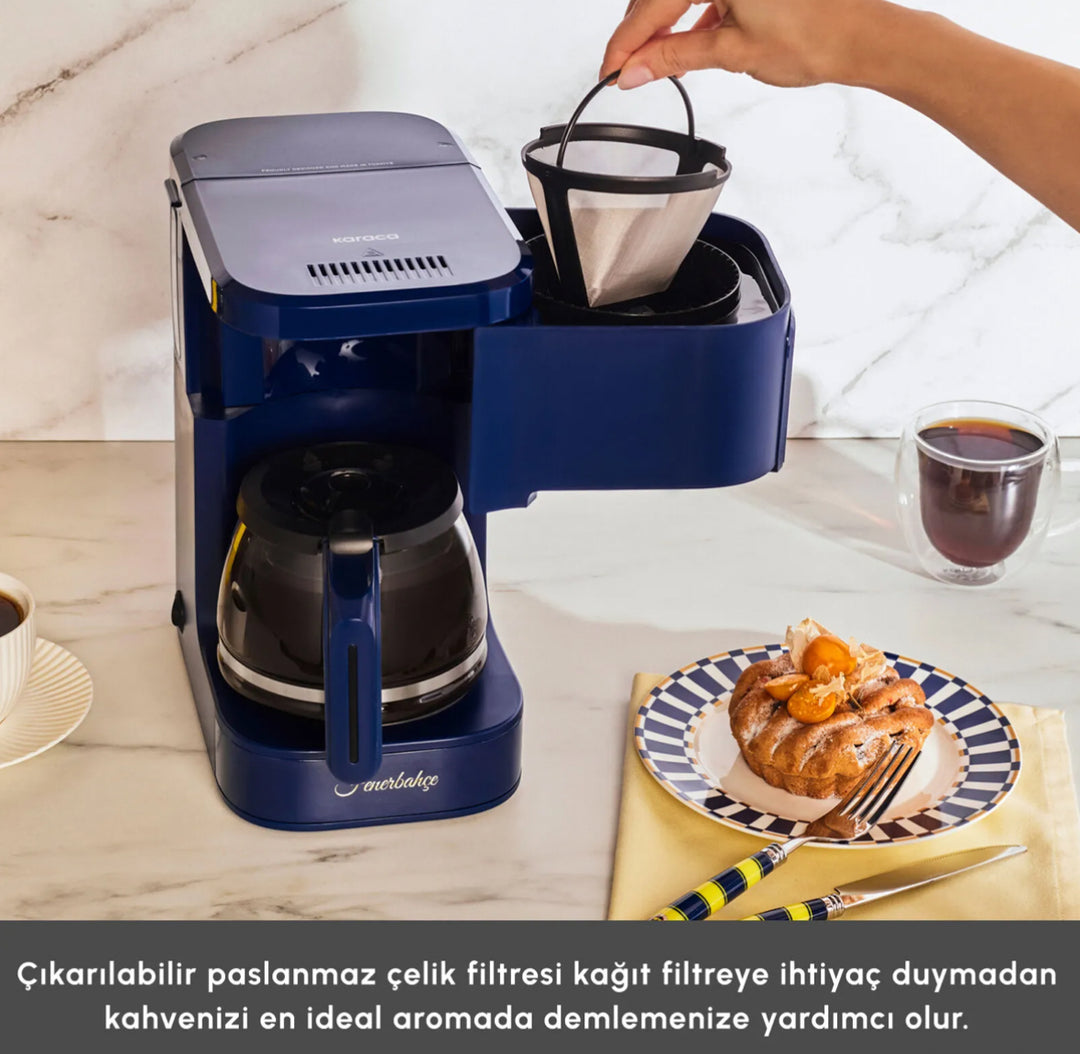 Karaca x Fenerbahce Just Coffee Aroma 2-in-1 Filterkaffe- og Temaskine