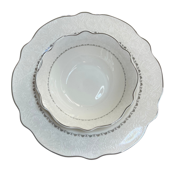 Tallerkensæt 24 Dele 6 Pers. - Schäfer Apollon Silver