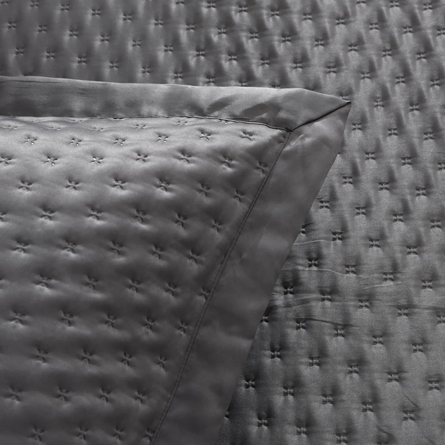 Karaca Home Alice – Dobbeltseng Sengetæppesæt 240x250 cm, Antracit