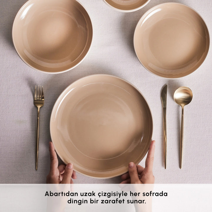 Karaca Earth Collection Terra – 36 dele Middagsservice til 8 personer, Beige