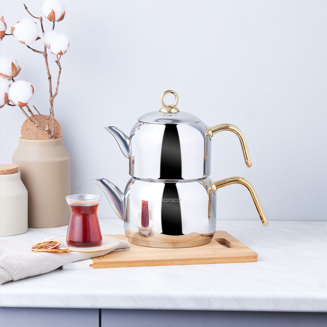Karaca Urban Midi Induktion Tekande-sæt 3,2 Liter – Guld