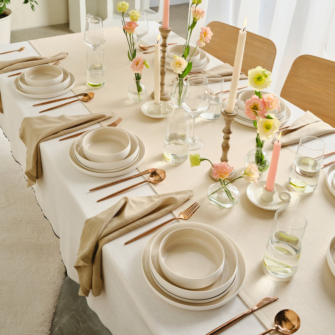 Karaca Earth Collection Finesse Spisestel 24 dele | 6 personer | Beige