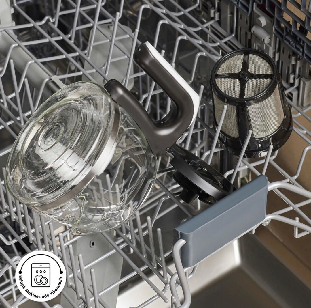 Karaca x Besiktas Just Coffee Aroma 2-in-1 Filterkaffe- og Temaskine - Hvid