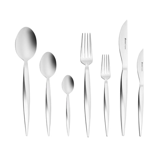 Karaca x Sarıyer Design – 316 Elegance Sarıyer Sølv – 84-dele Bestiksæt til 12 personer